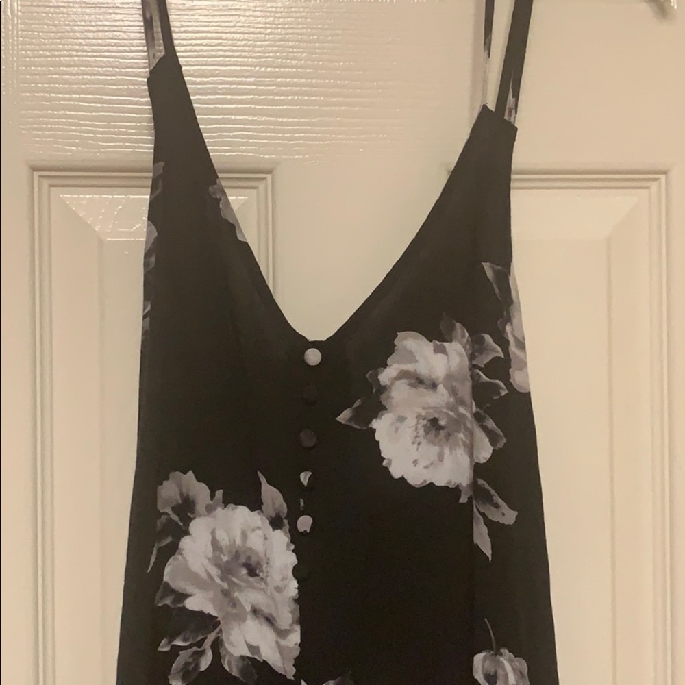 Kendall & Kylie Black Floral Dress